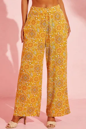 🌼 Pocketed Floral Wide Leg Pants 🌼