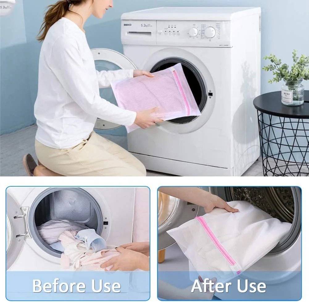 7 Pack Mesh Laundry Wash Bag for Delicates