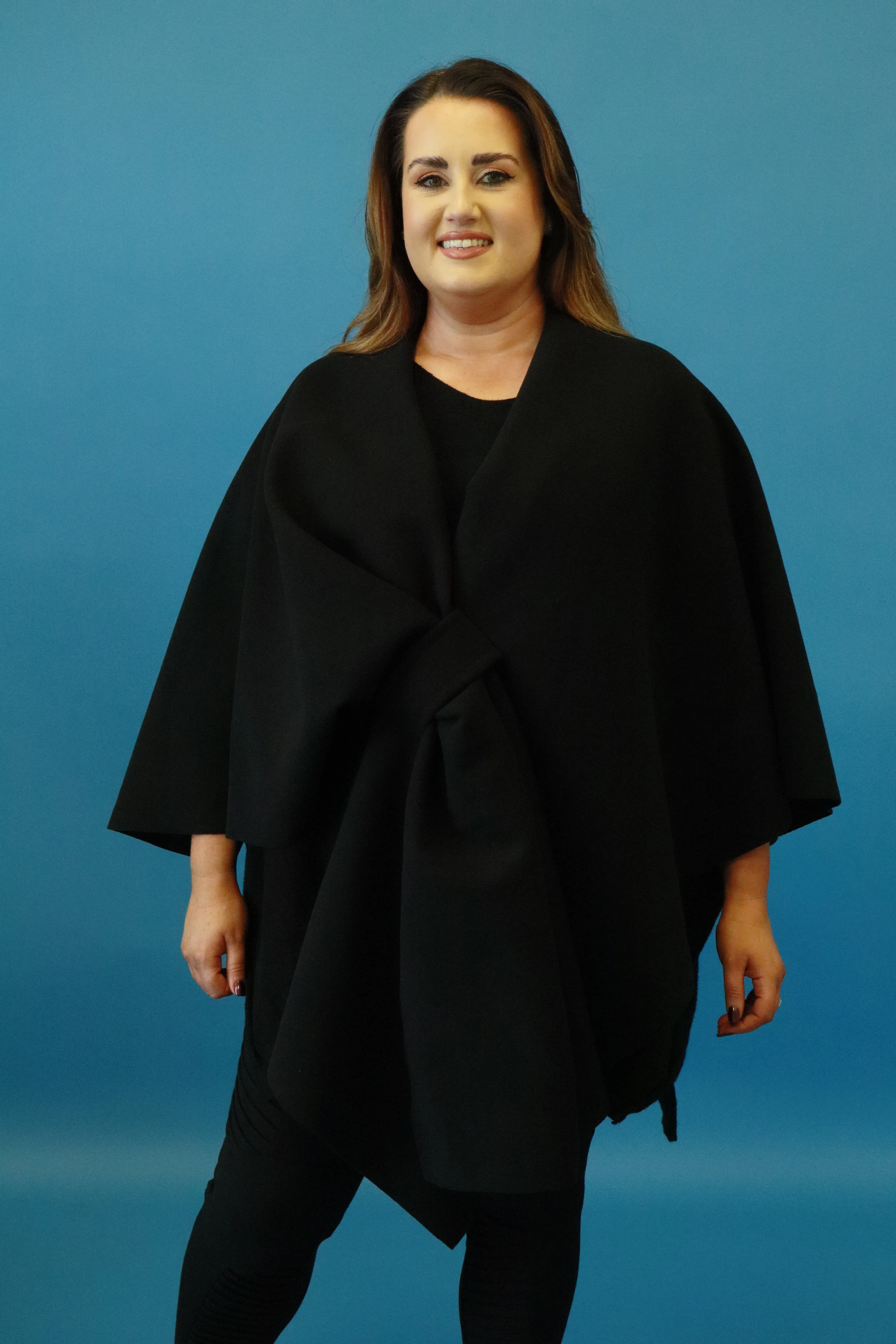 Ally Cape in Black