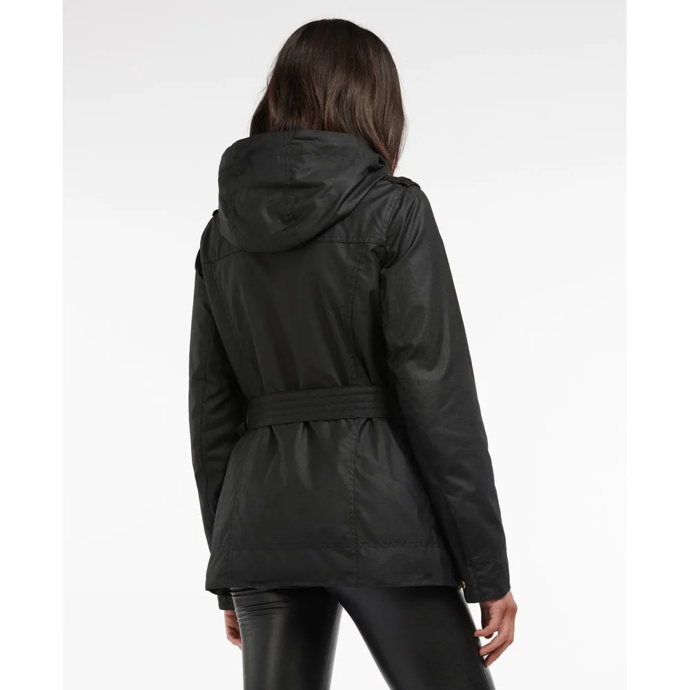 Barbour International Women's Nesbitt Wax Jacket - Black