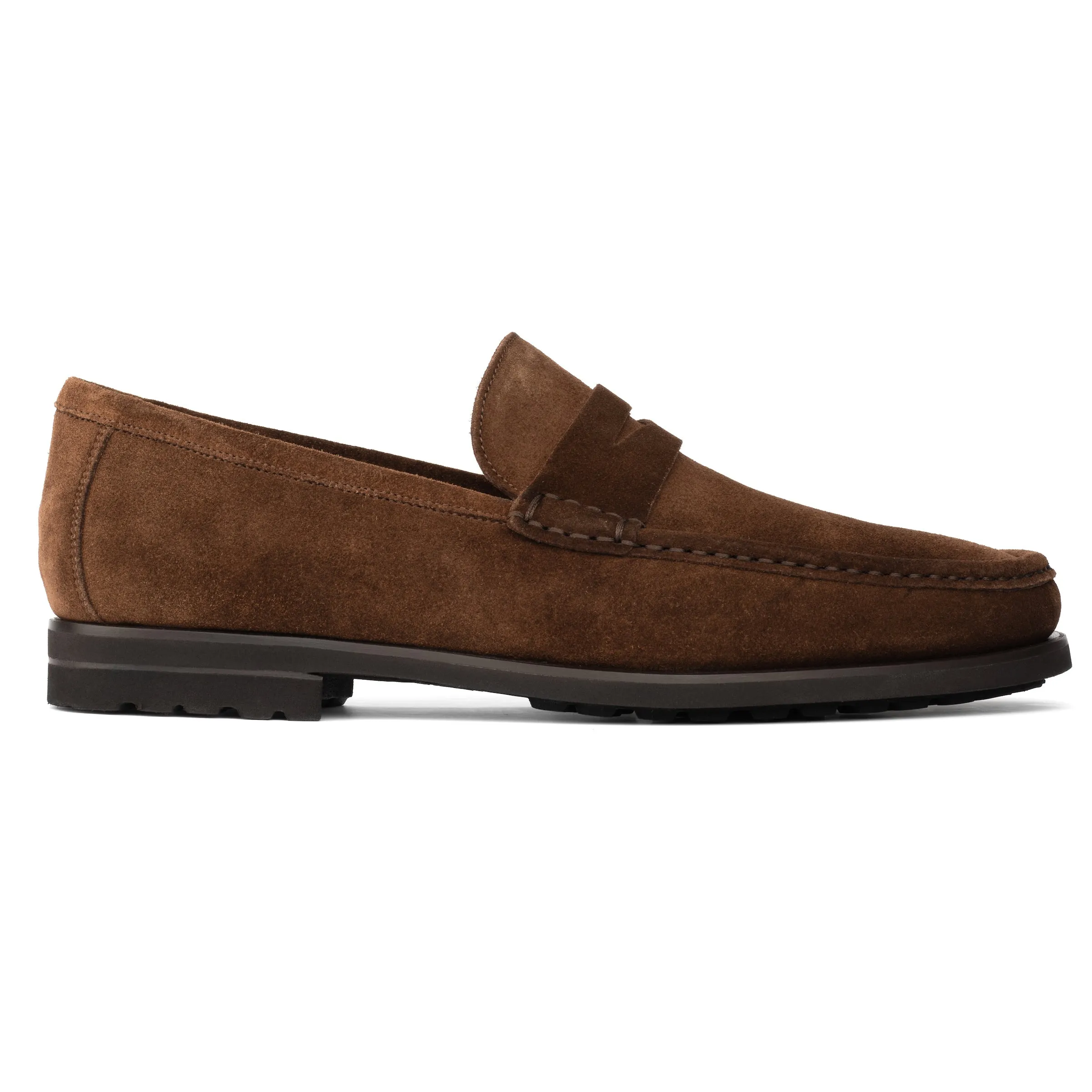 Belfast Mid Brown Suede Loafer