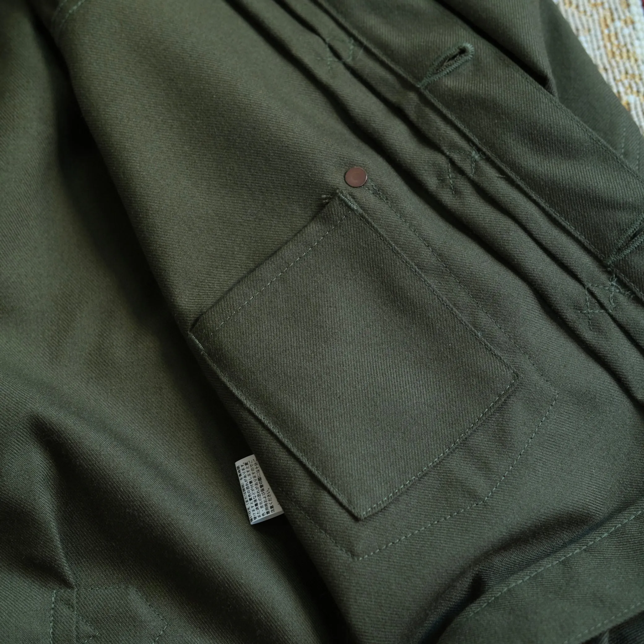 BLACK SIGN Miltary Twill Pleats Jacket