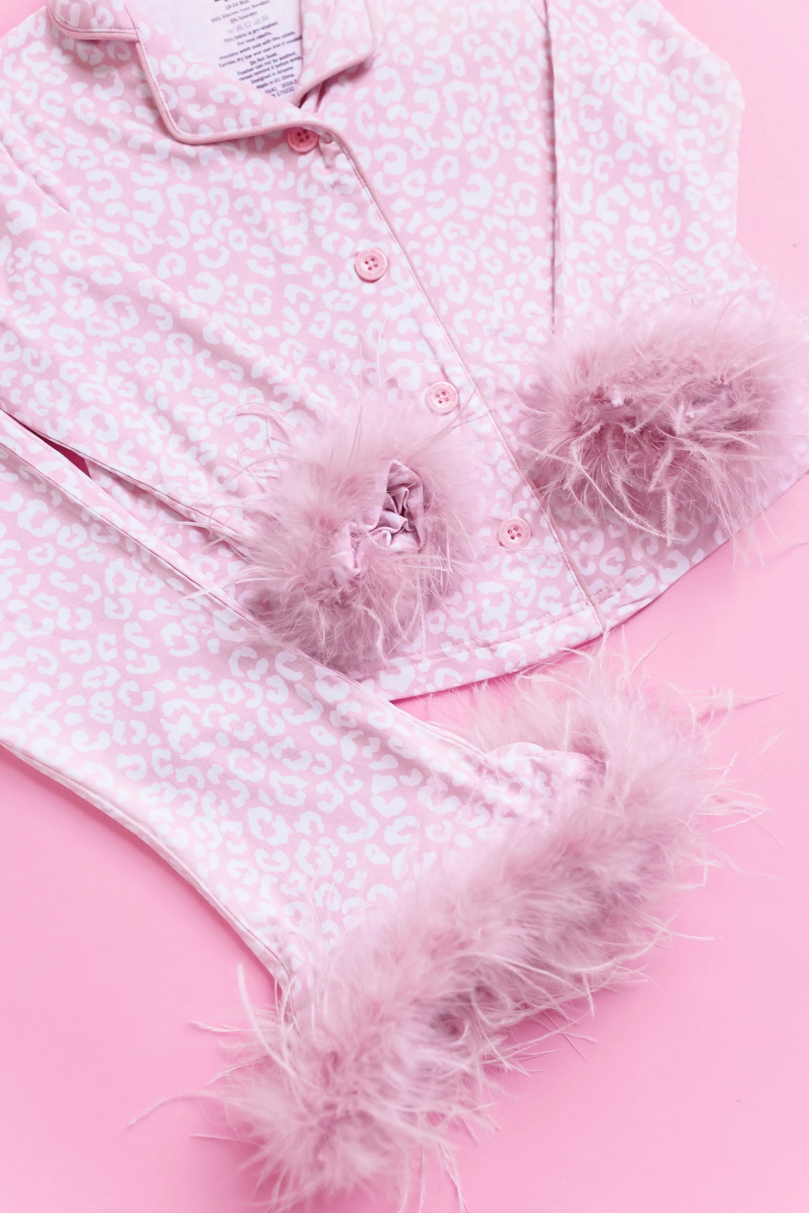 Blushing Leopard Girl’s Flare Feathered Dream Set