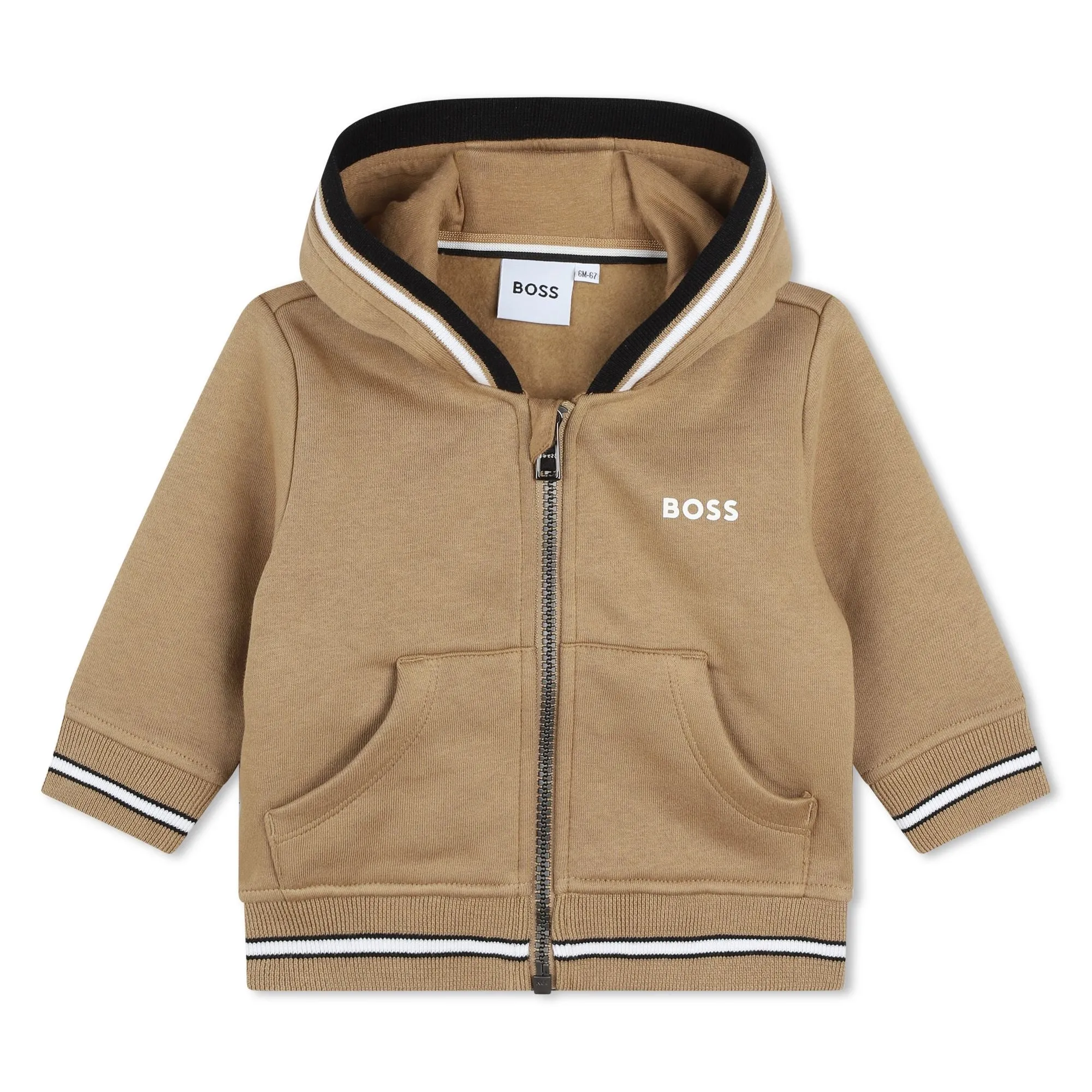 Boss - Tan hooded cardigan