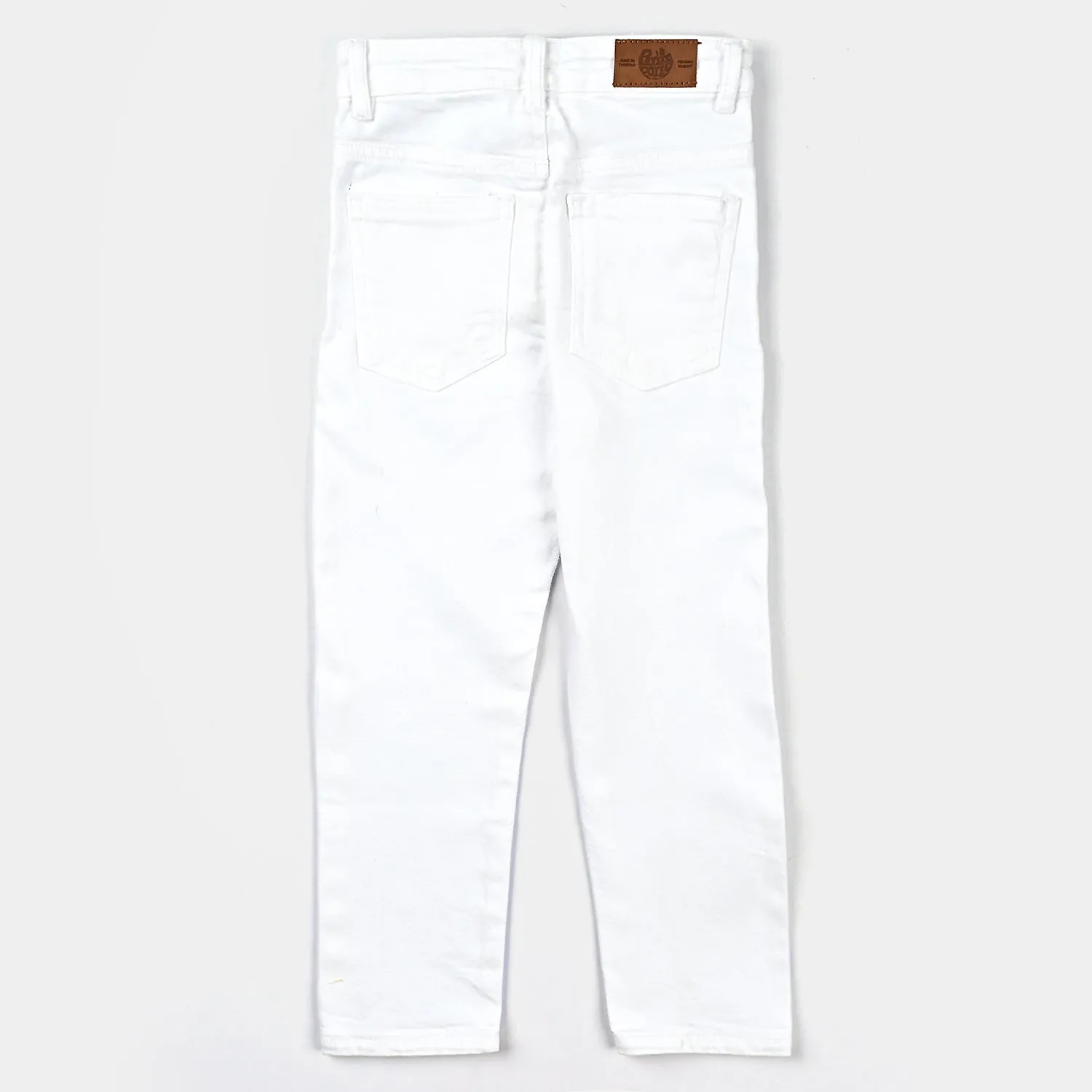 Boys Denim Stretch Pant Basic-White