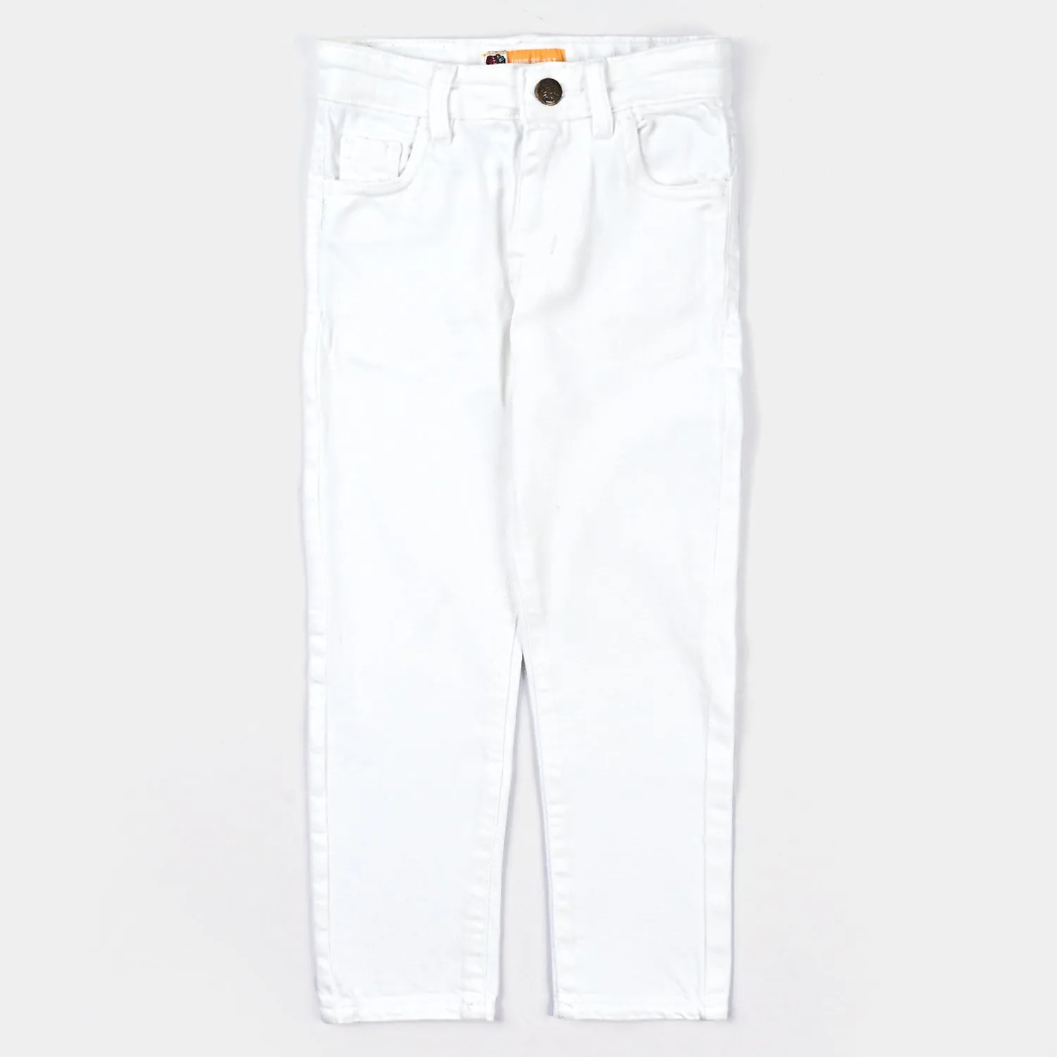 Boys Denim Stretch Pant Basic-White