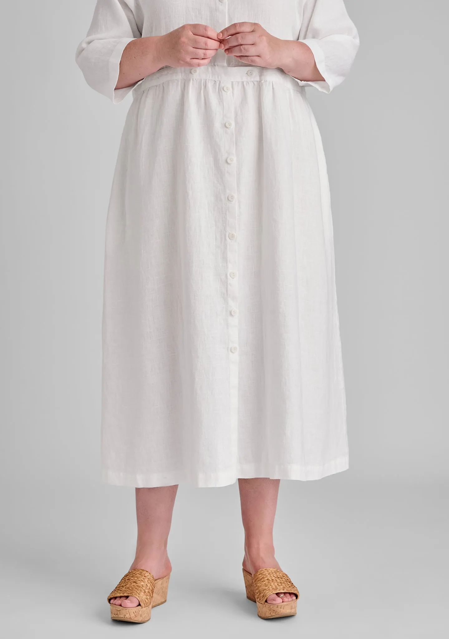 Button Down Dress - Linen Maxi Dress