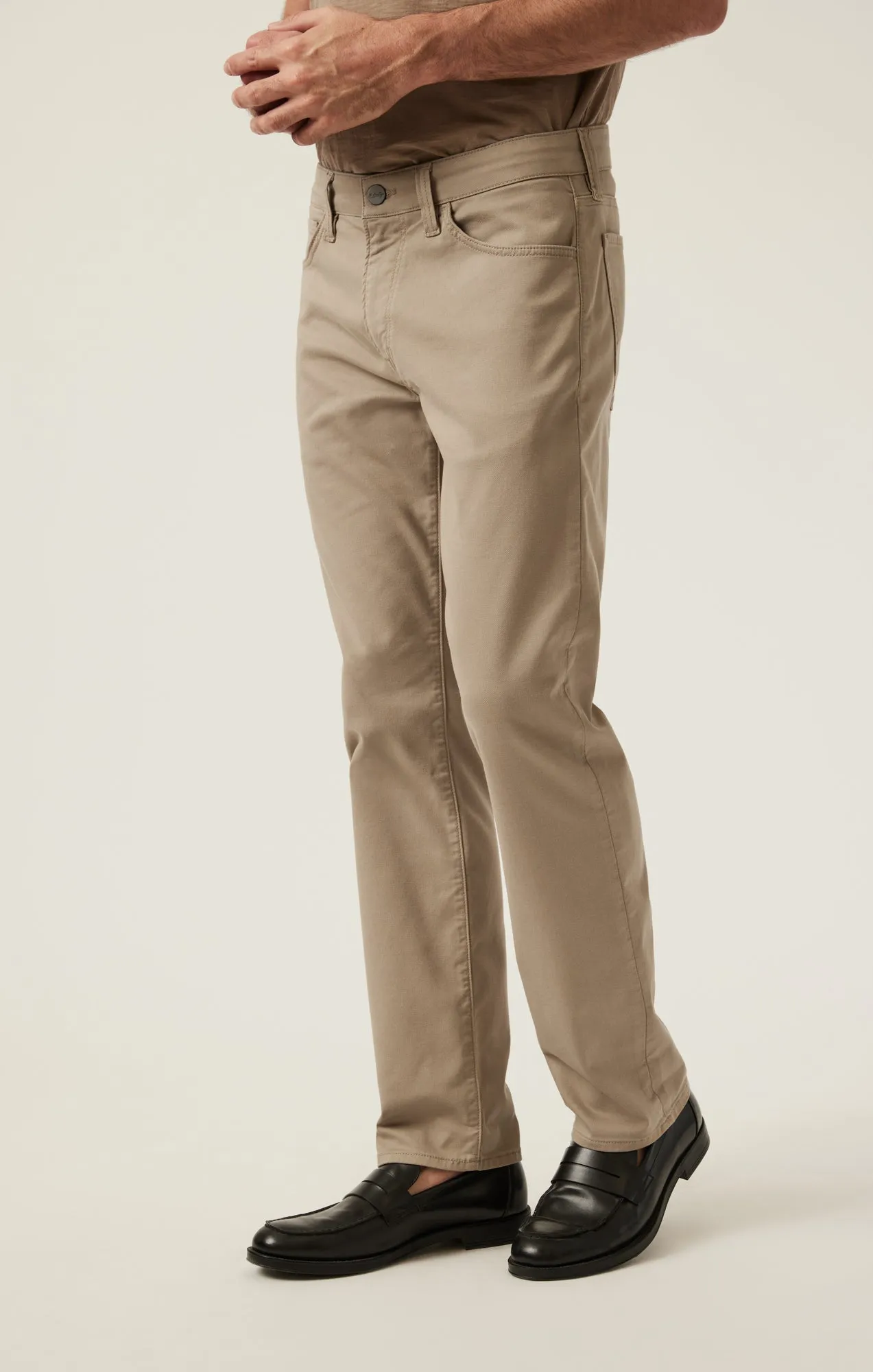 Charisma Relaxed Straight Pants in Sand Coolmax