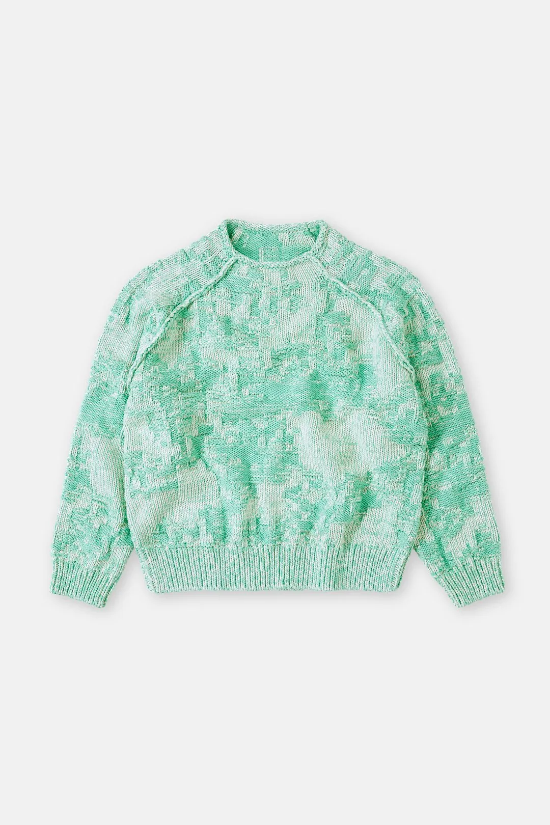 CLOSED WOMENS CHUNKY TWO-TONE KNIT - GREEN KICK