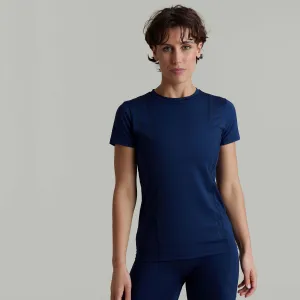 CLQ Zone Short Sleeve Top - French Navy