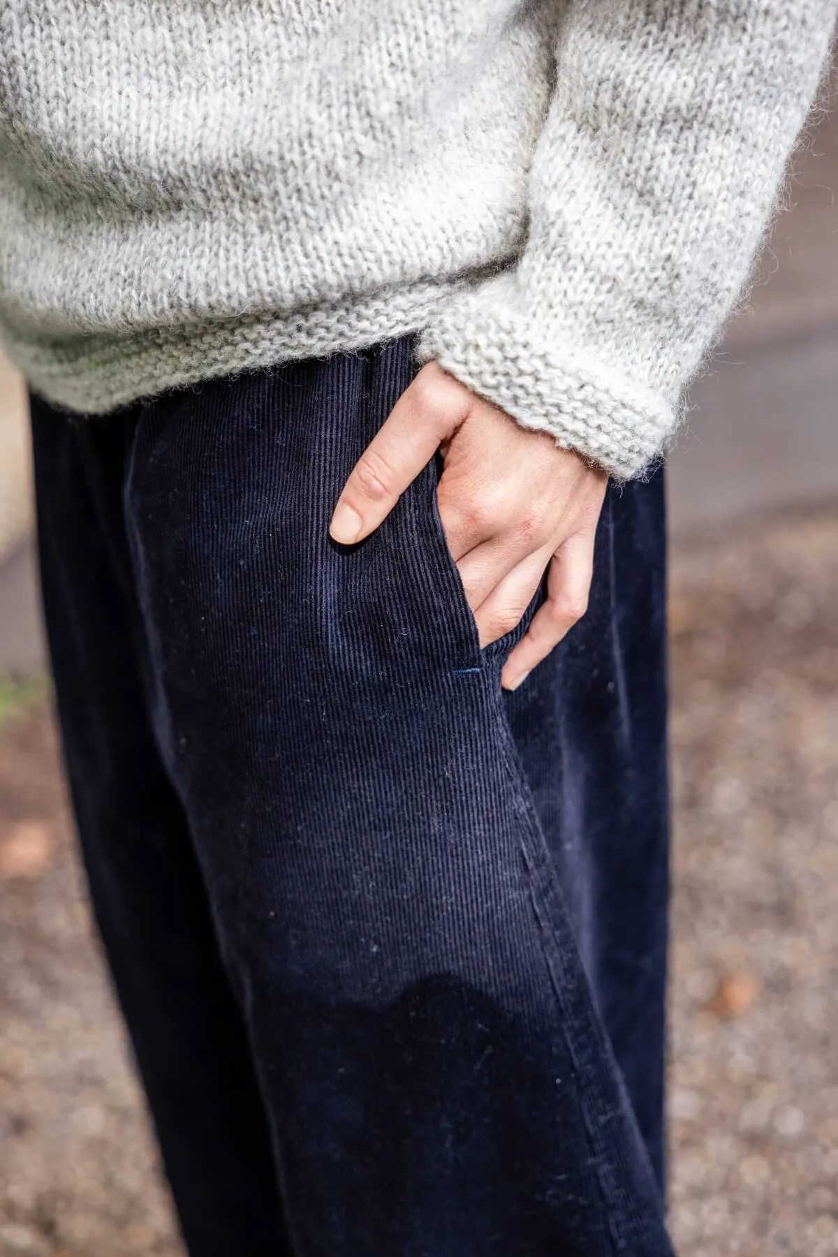 Corduroy Pants - Midnight Blue