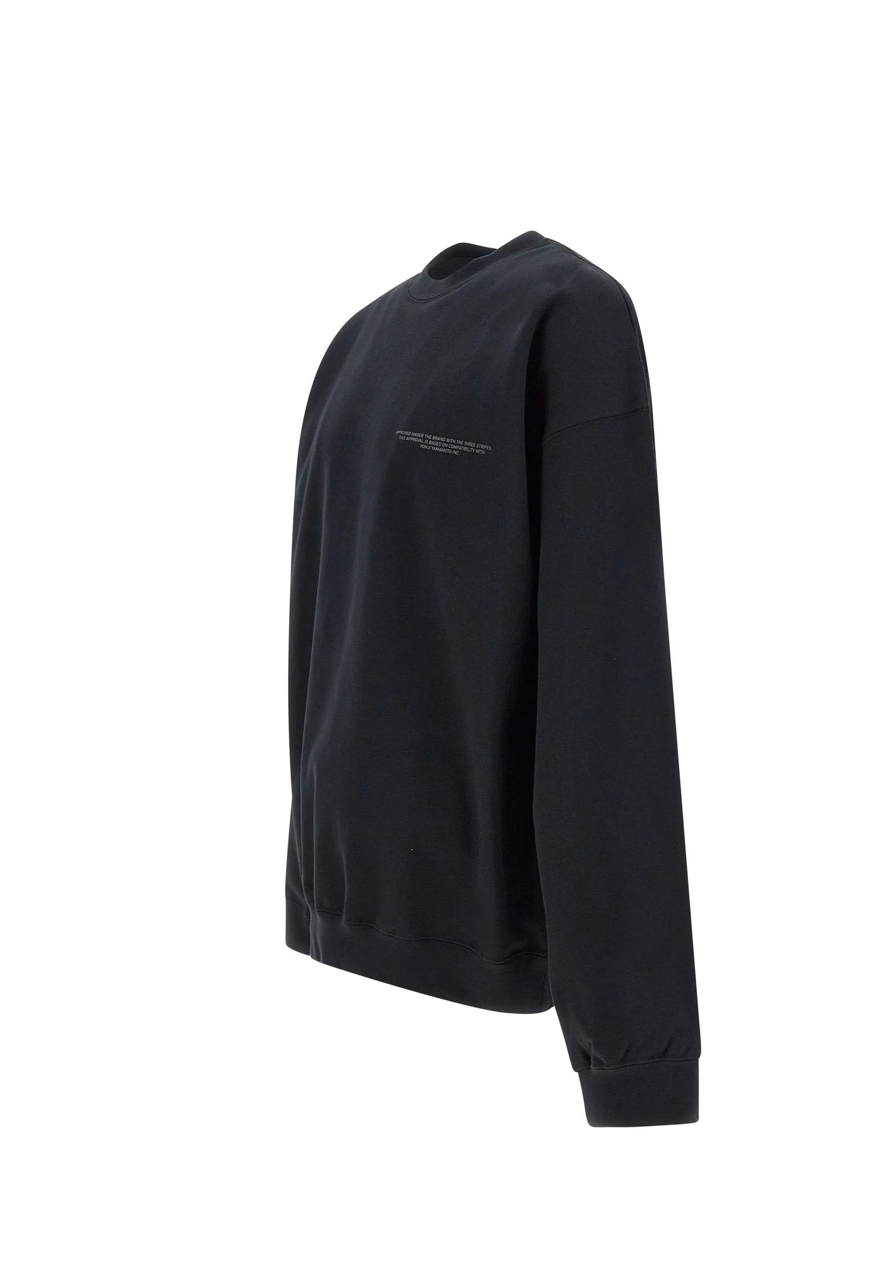 Cotton Black Crew Neck Sweatshirt