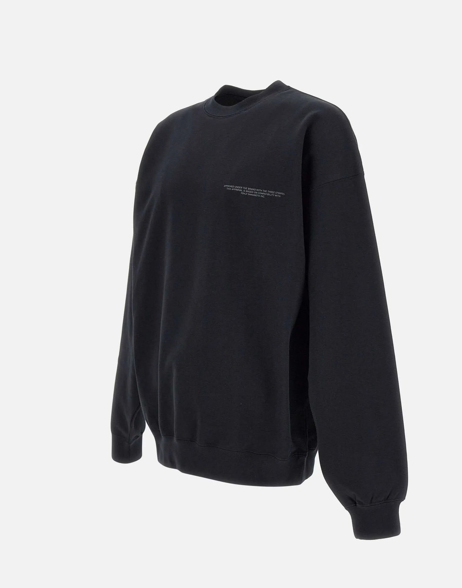 Cotton Black Crew Neck Sweatshirt