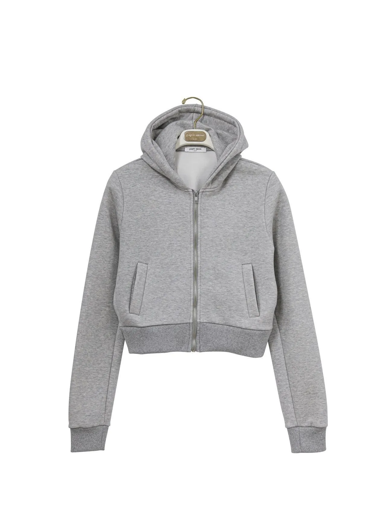 CROPPED FULL ZIP SWEATSHIRT