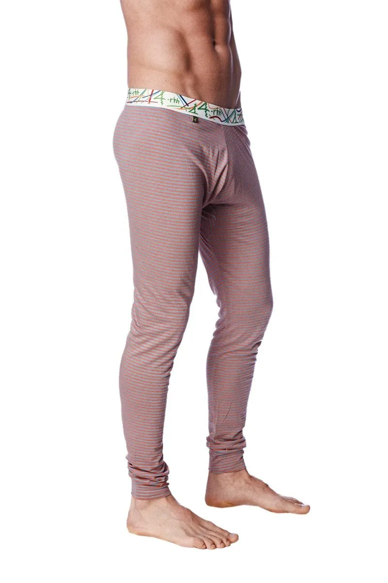 Crosstrain Thermal Yoga Pant (Red & Grey Stripe)