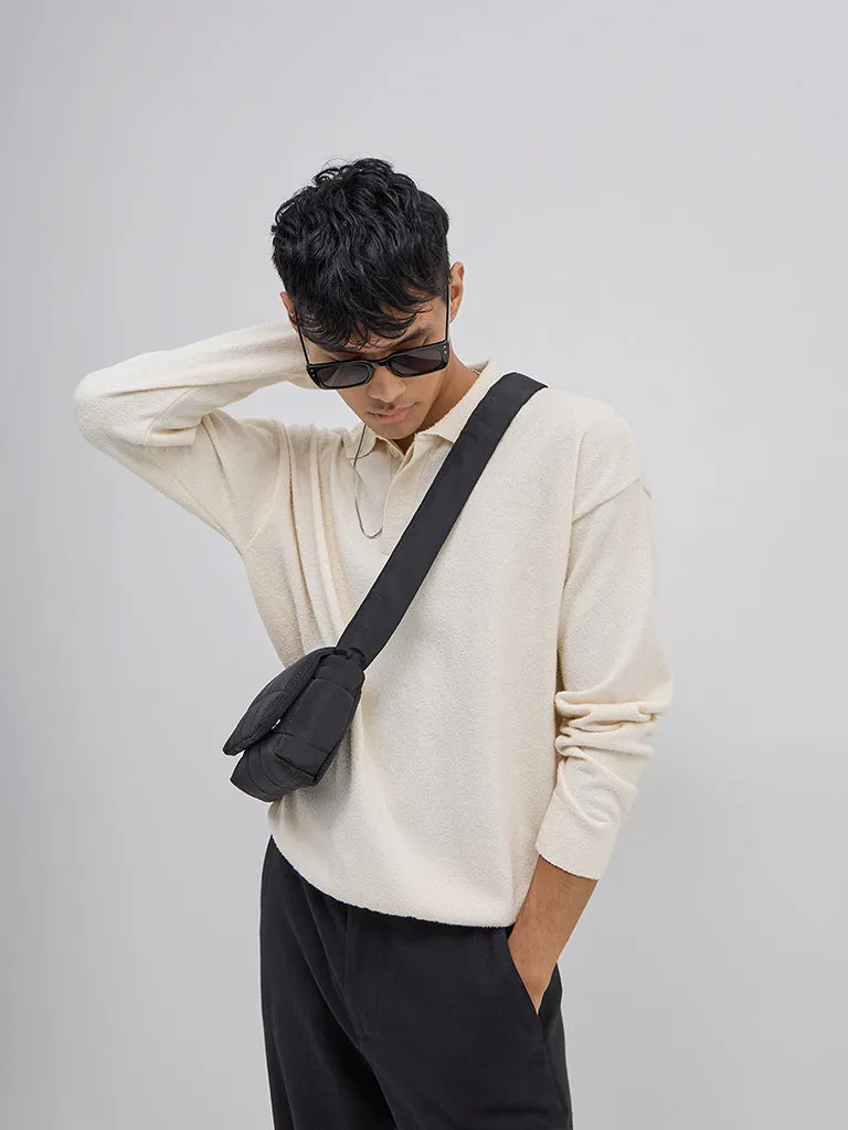 ETA Off-White Knitted Relaxed-Fit Sweater