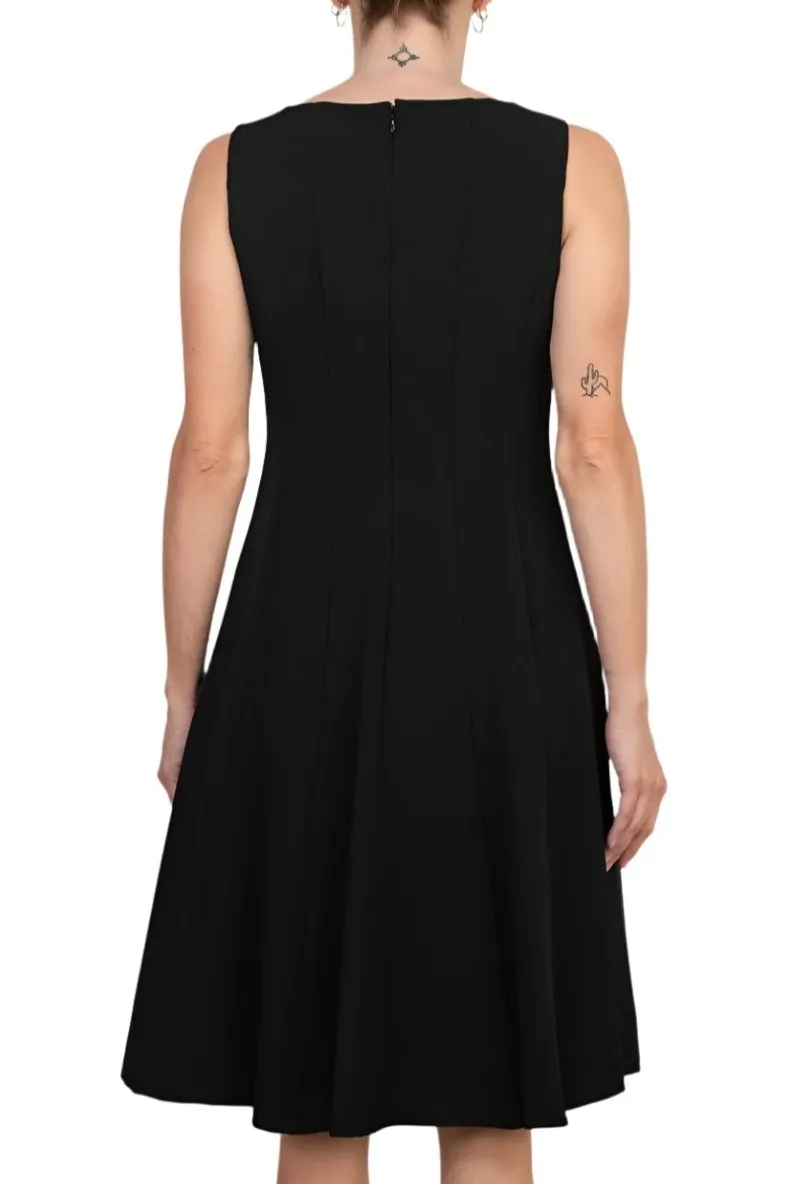 Evan Picone Multi Seam Fit & Flare Dress