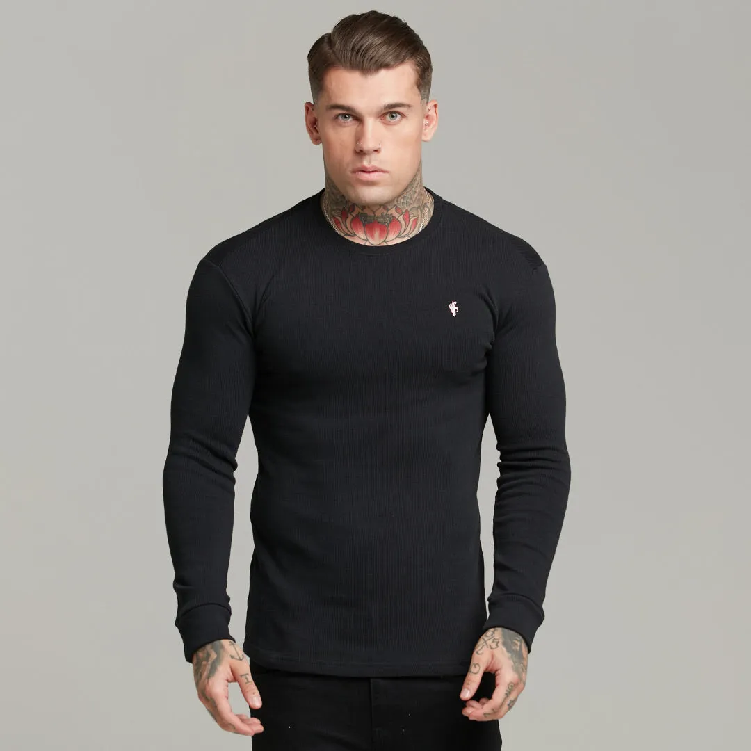 Father Sons Classic Black Super Slim Sweater - FSH409