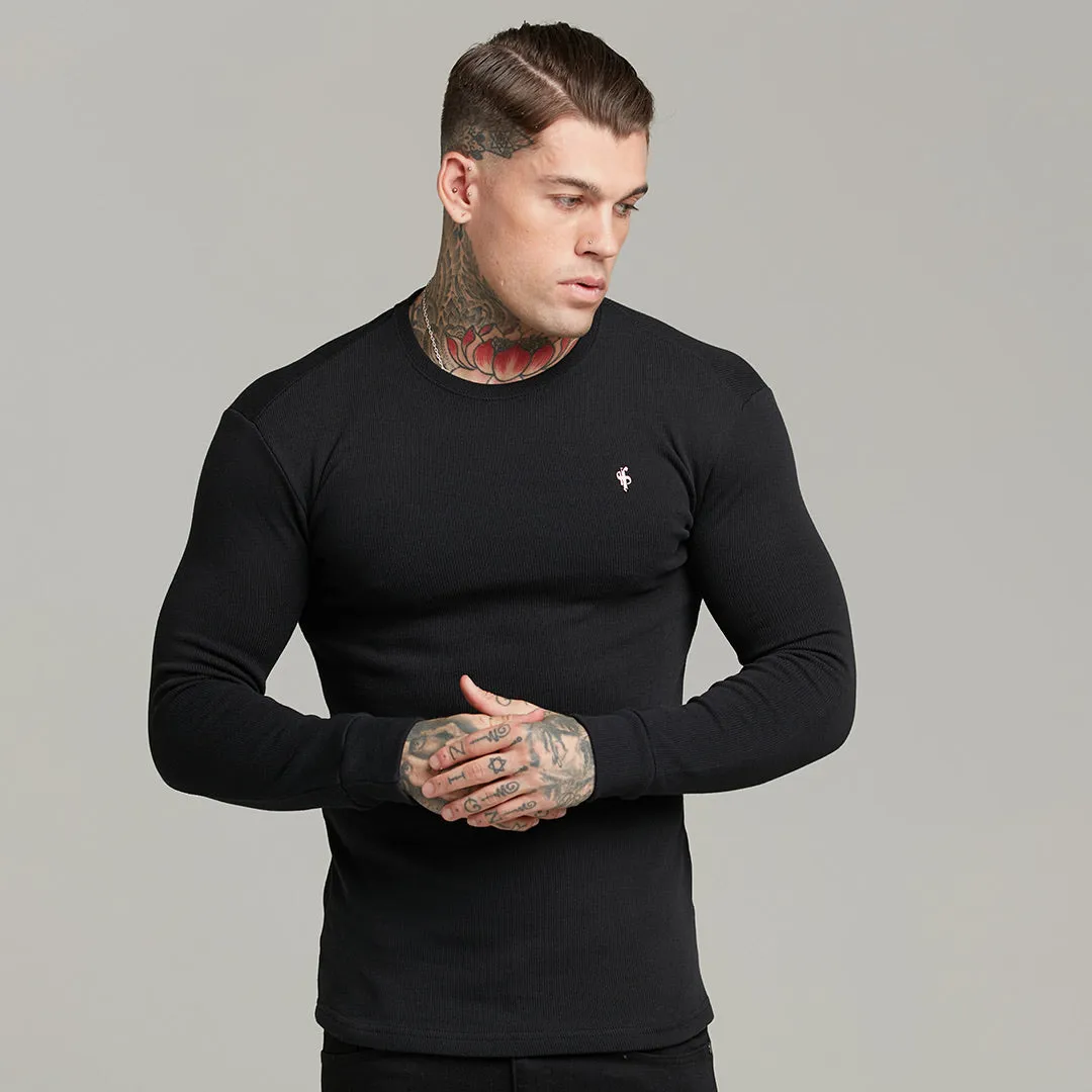 Father Sons Classic Black Super Slim Sweater - FSH409