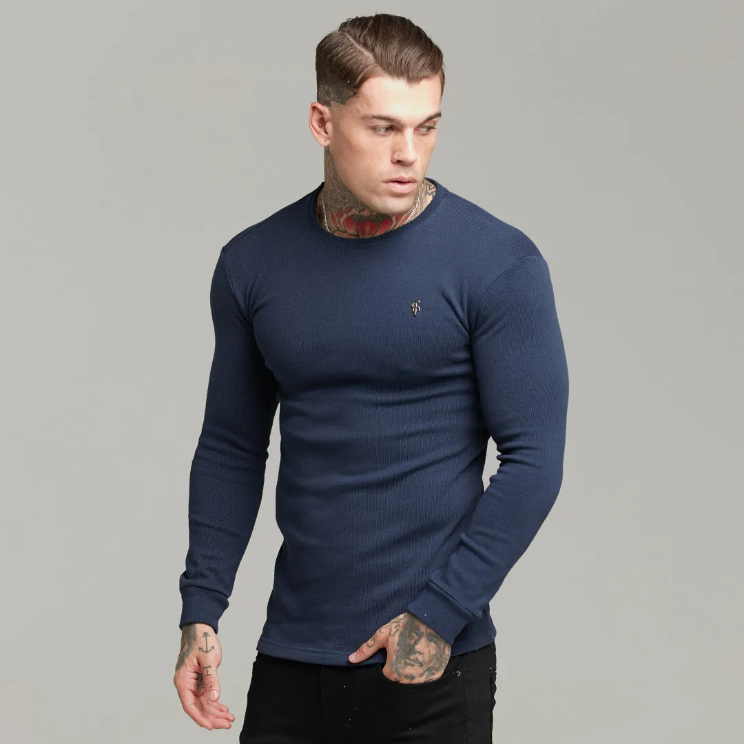 Father Sons Classic Navy Super Slim Sweater - FSH410