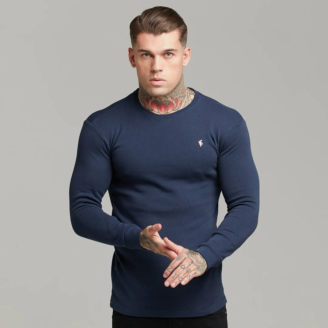 Father Sons Classic Navy Super Slim Sweater - FSH410