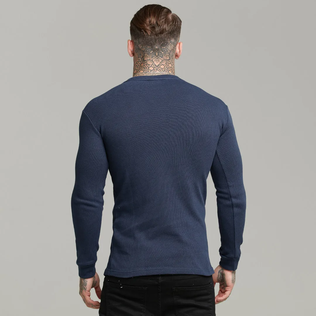 Father Sons Classic Navy Super Slim Sweater - FSH410