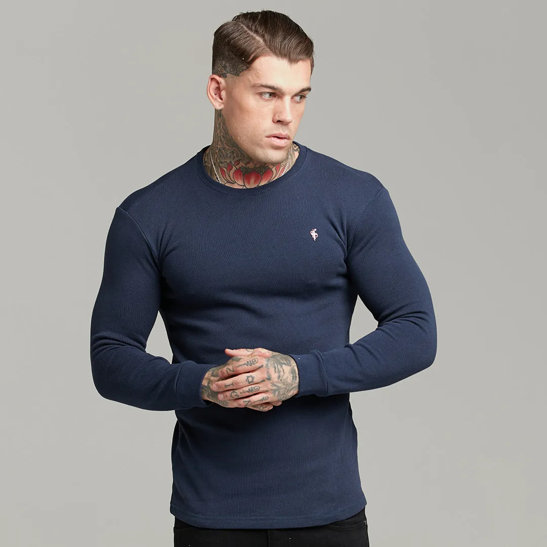 Father Sons Classic Navy Super Slim Sweater - FSH410