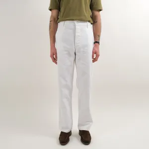 FRENCH WHITE ARMY WORK PANTS