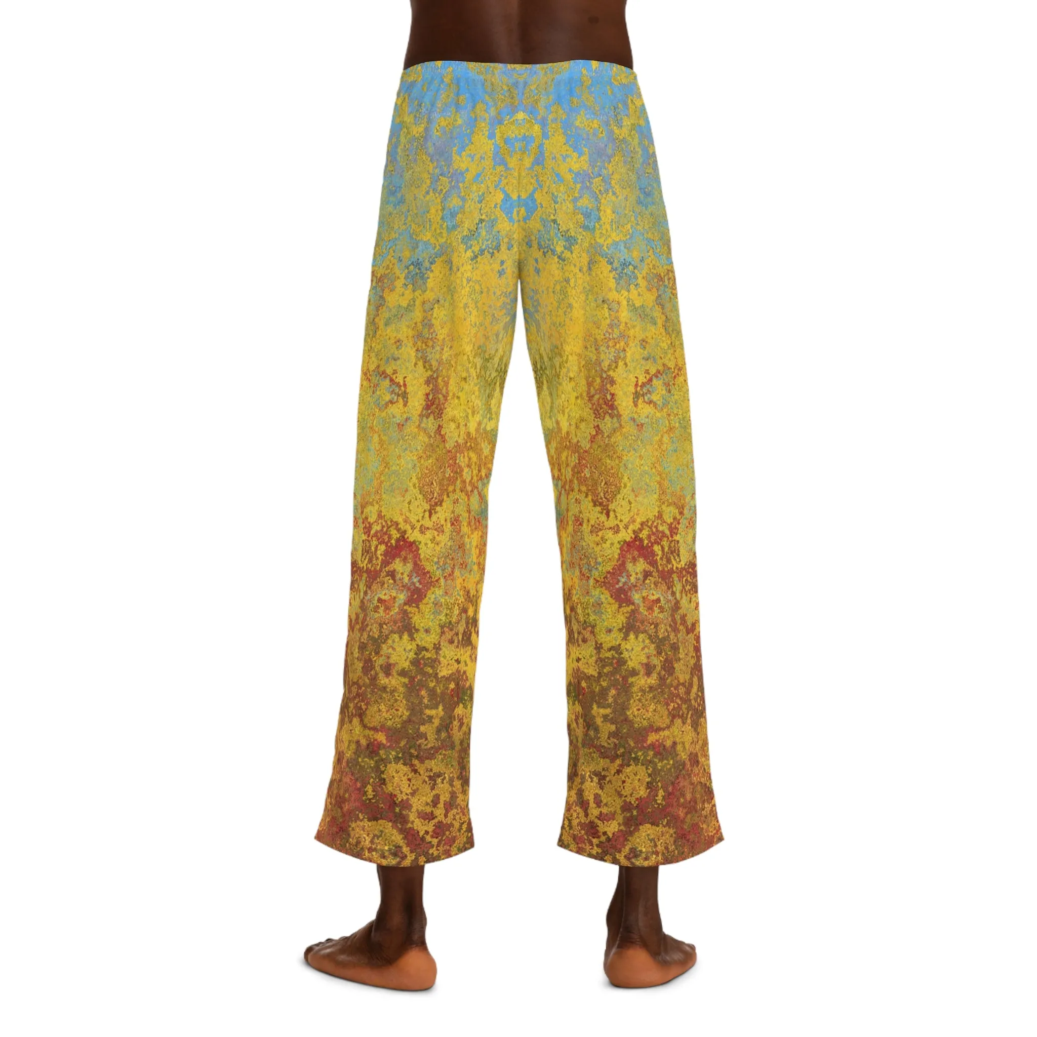 Gold and blue spots - Inovax Men's Pajama Pants