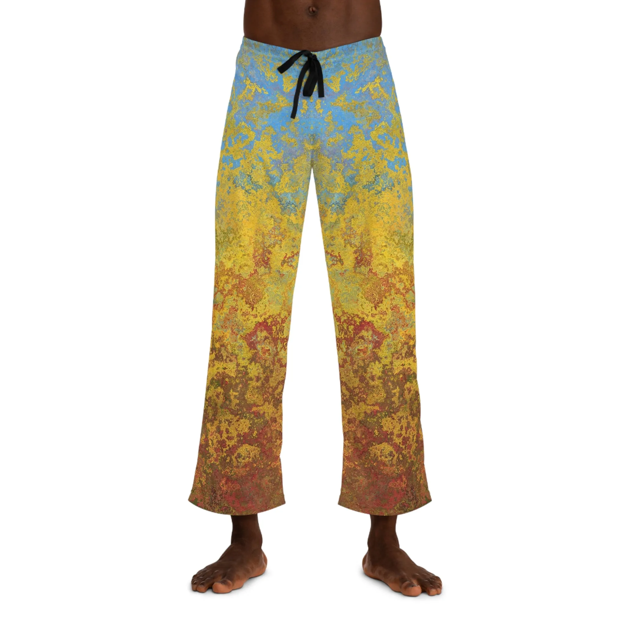 Gold and blue spots - Inovax Men's Pajama Pants