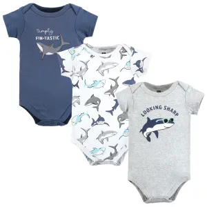 Hudson Baby Cotton Bodysuits, Fintastic