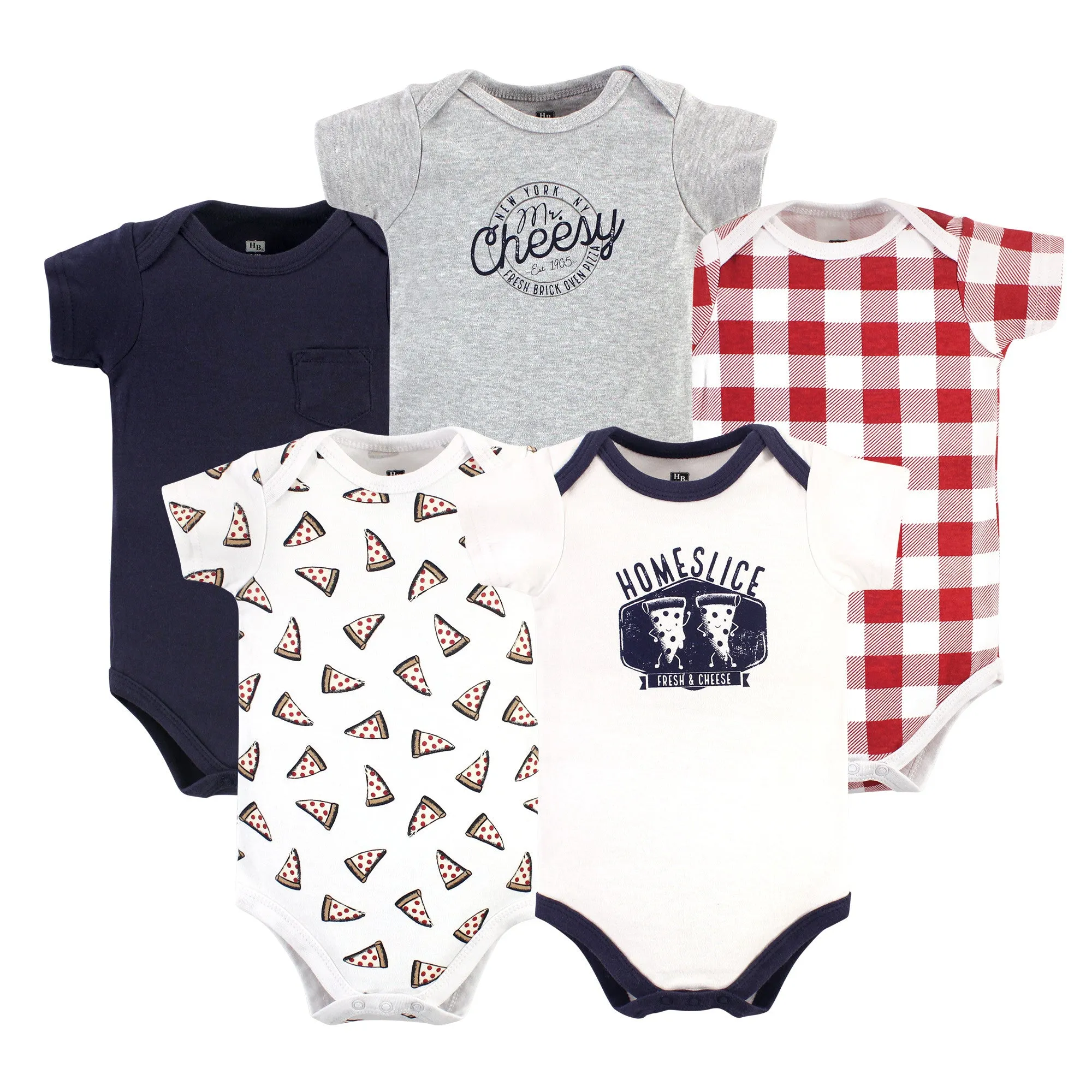 Hudson Baby Cotton Bodysuits, Homeslice