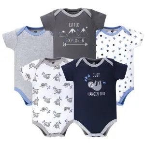 Hudson Baby Cotton Bodysuits, Little Explorer