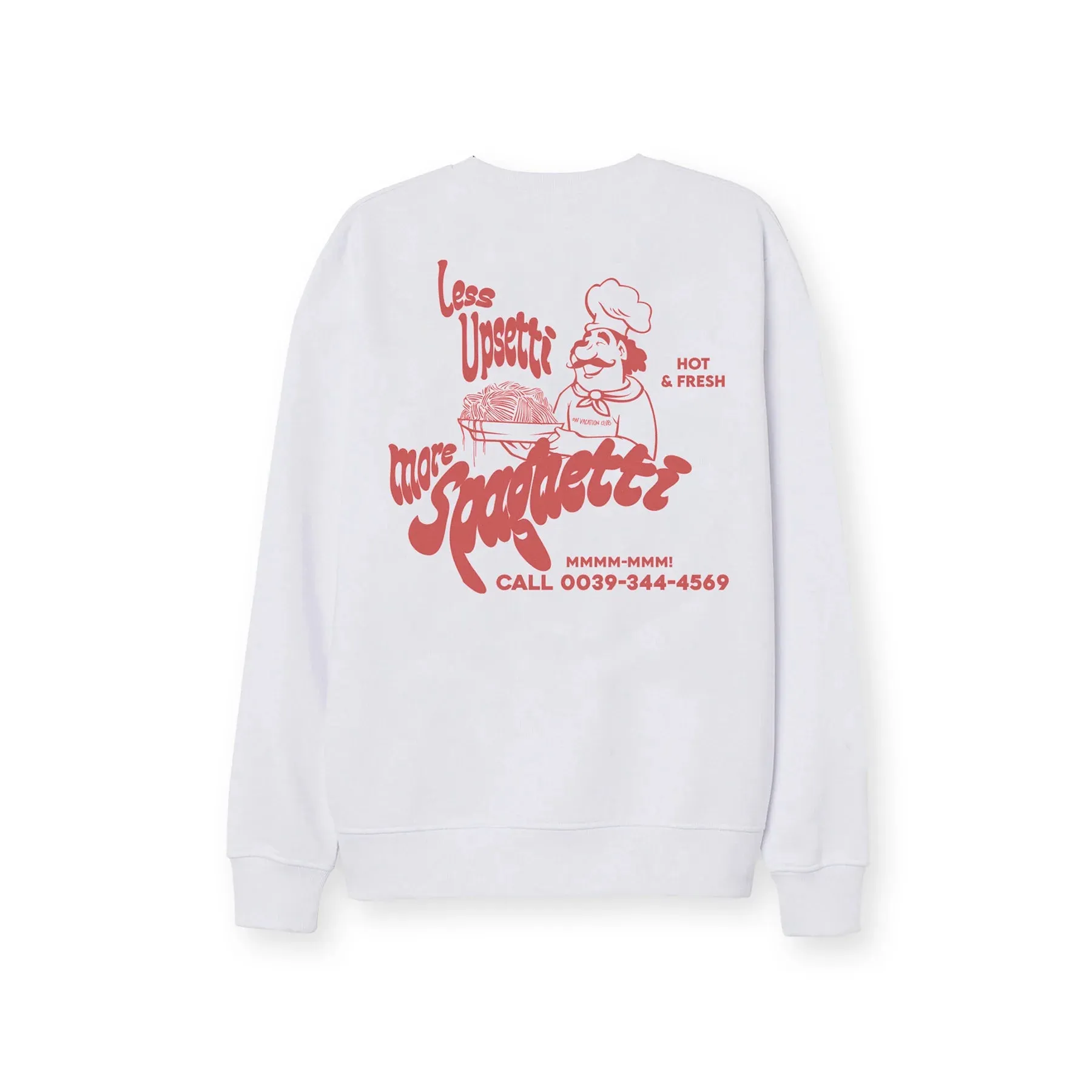 Less Upsetti Sweater - White