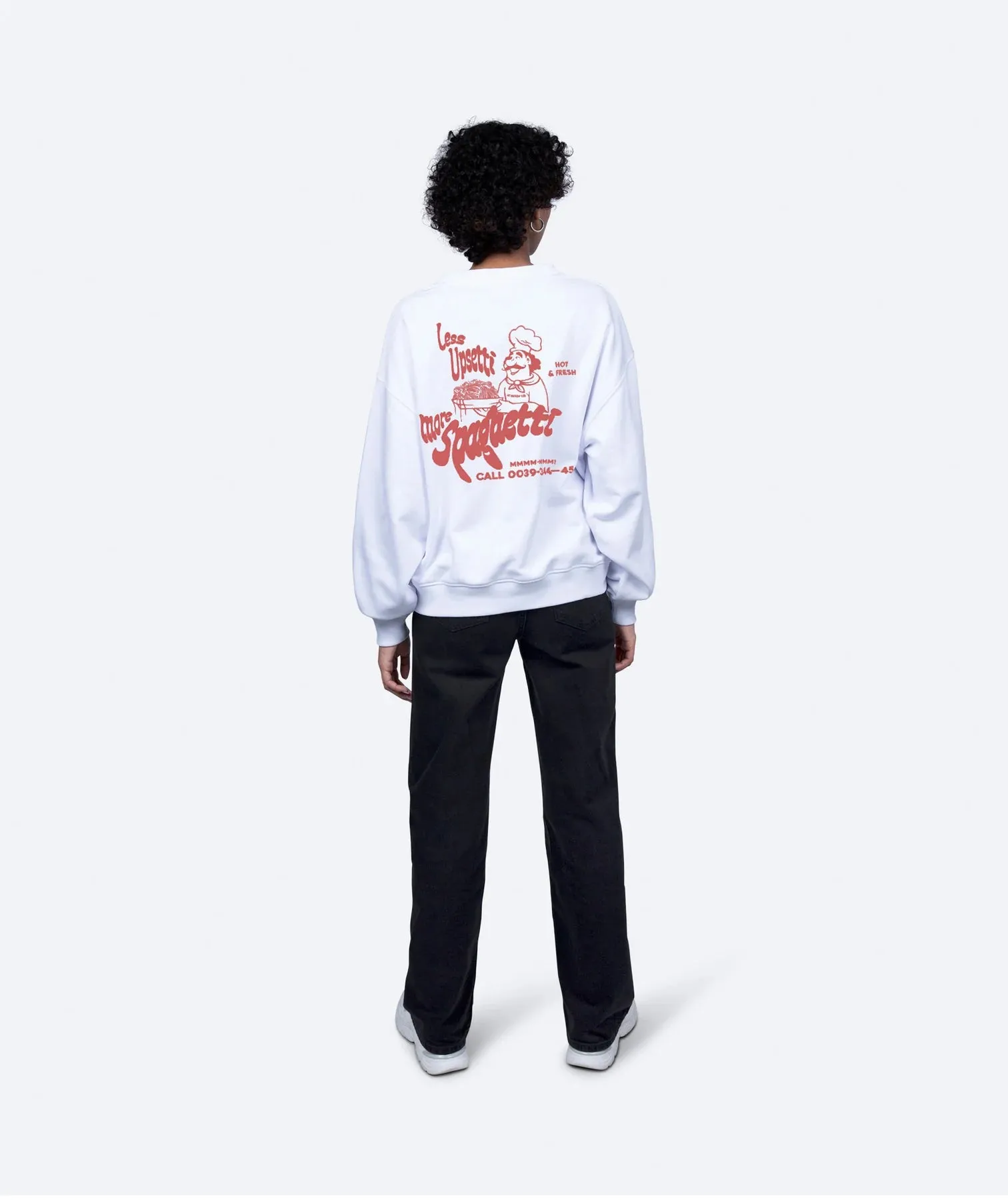 Less Upsetti Sweater - White