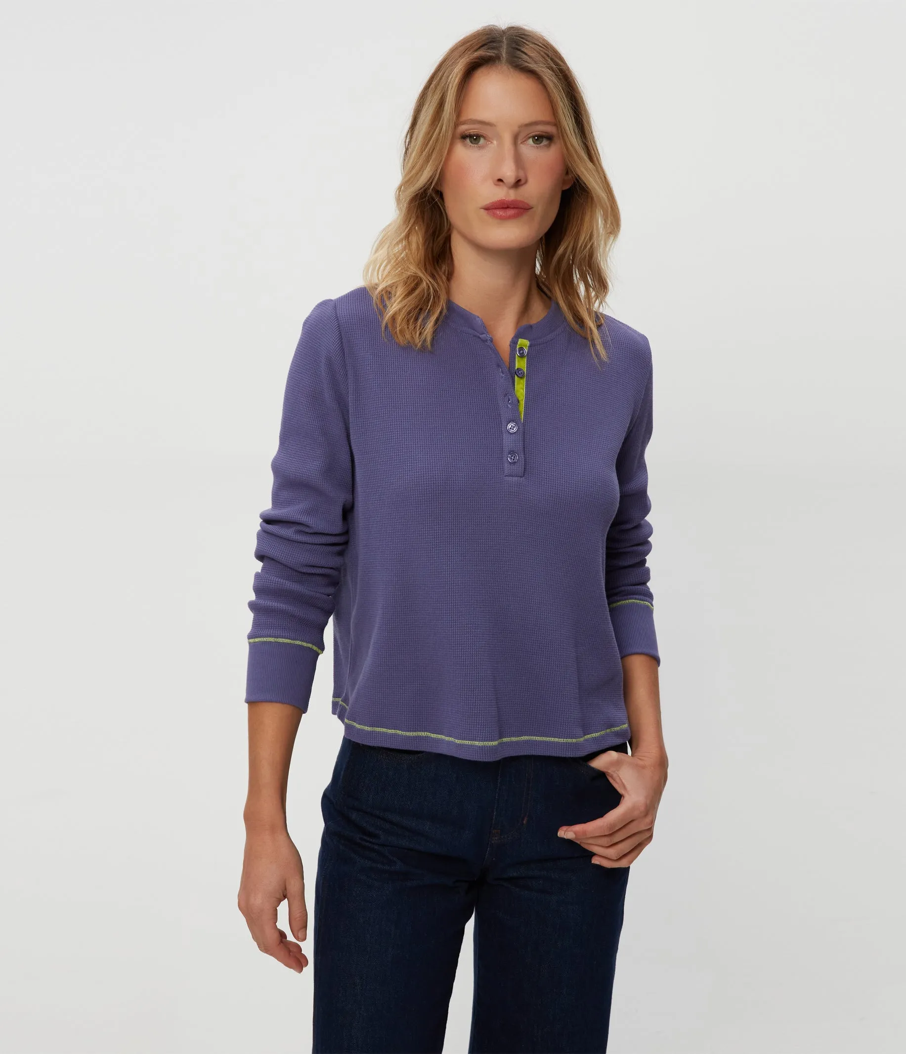 Lina Thermal Henley Tee