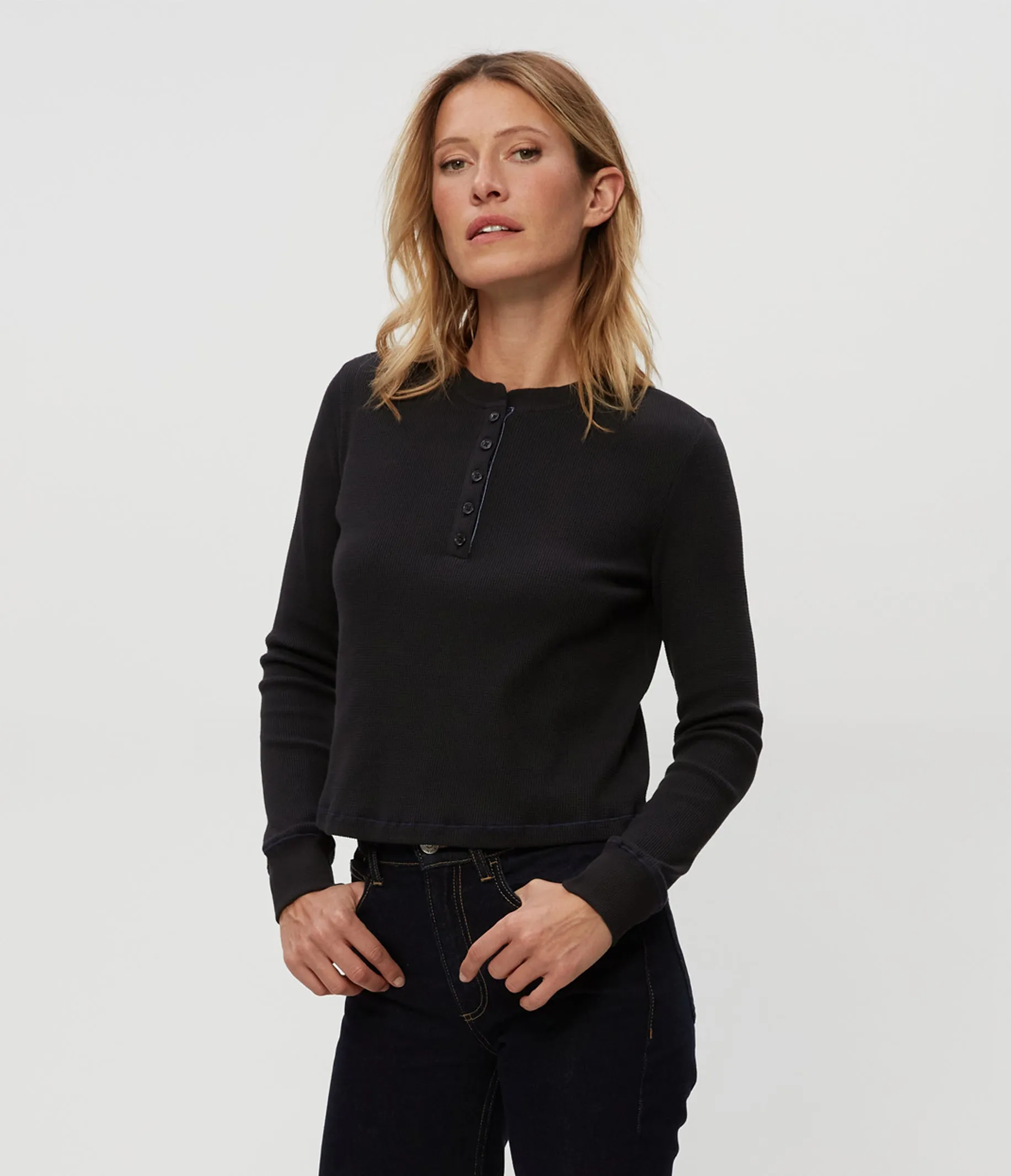 Lina Thermal Henley Tee