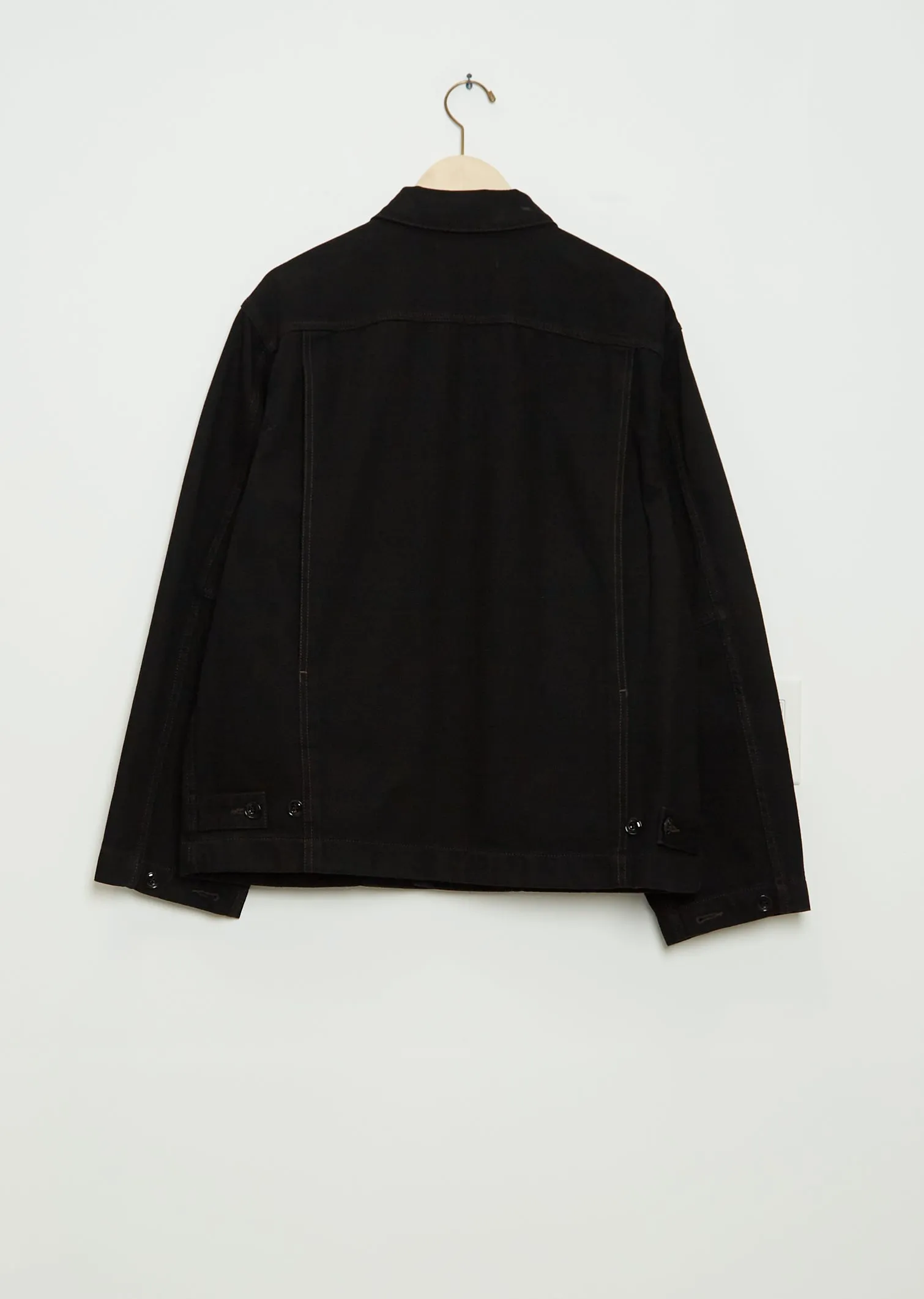 Men's Boxy Cotton Jacket — Black