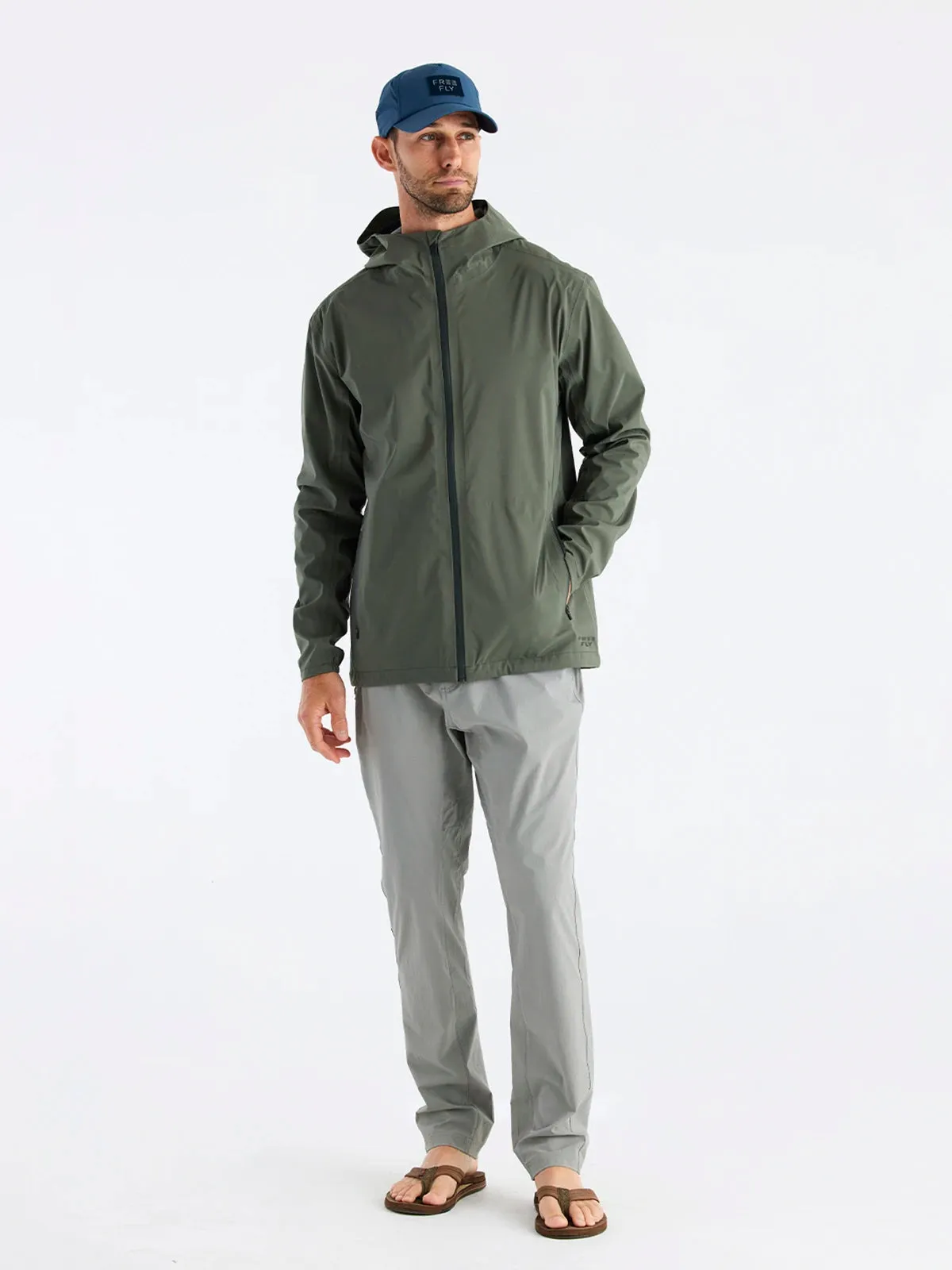 Men's Cloudshield Rain Jacket - Dark Olive