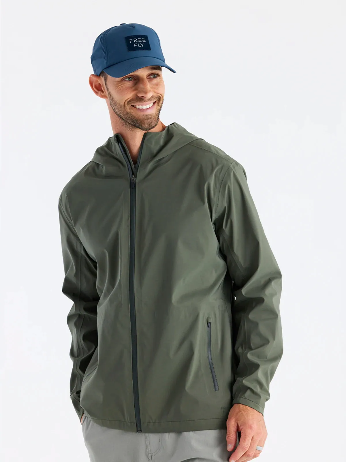 Men's Cloudshield Rain Jacket - Dark Olive