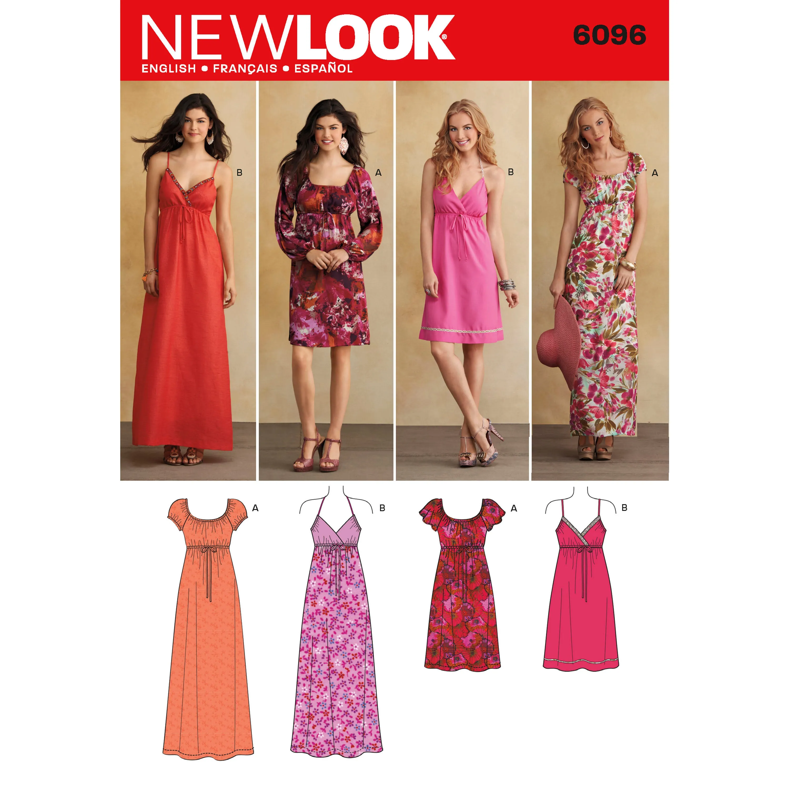 Misses' Dresses - New Look Sewing Pattern N6096