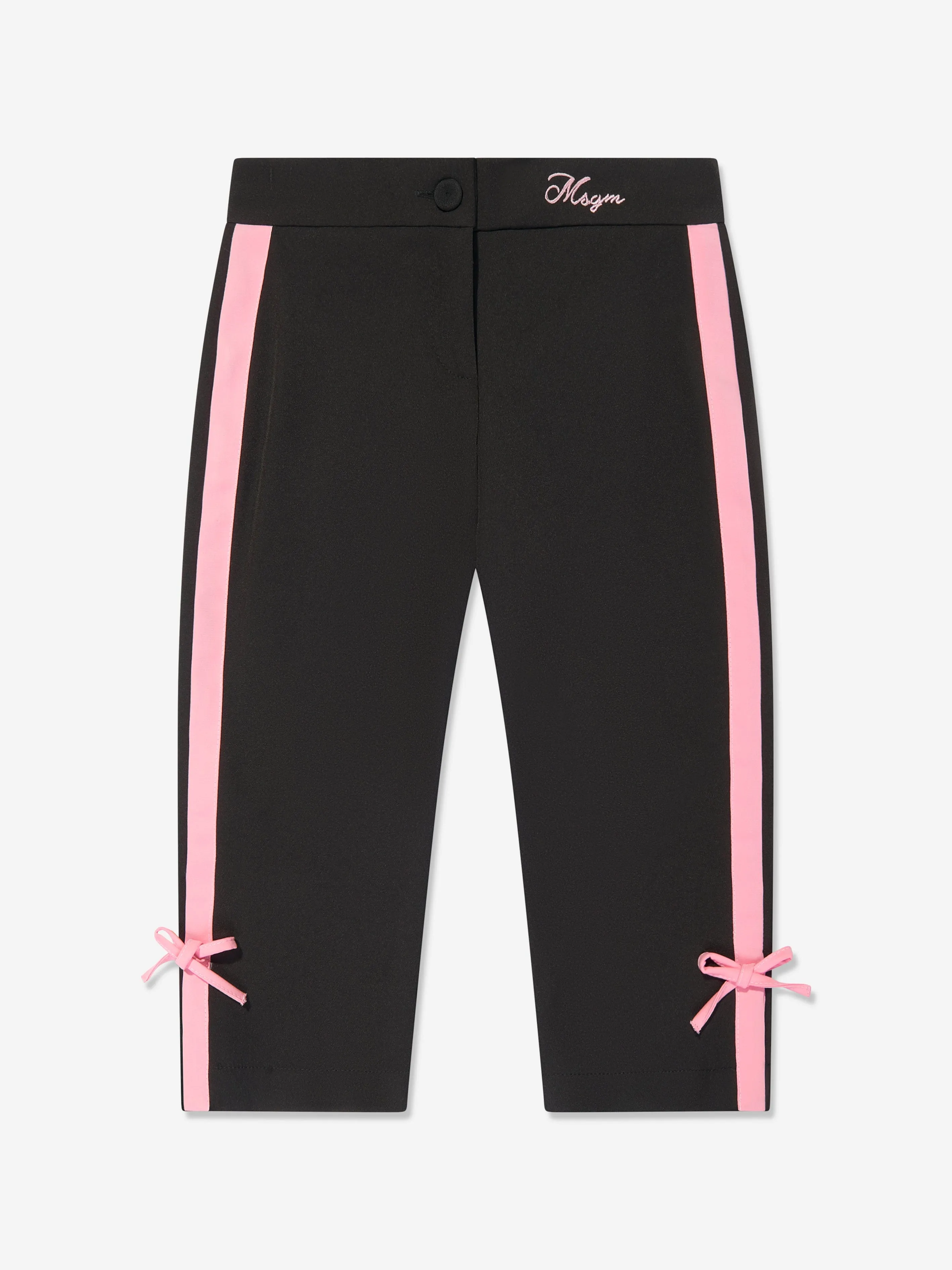 MSGM Girls Technical Pants in Black