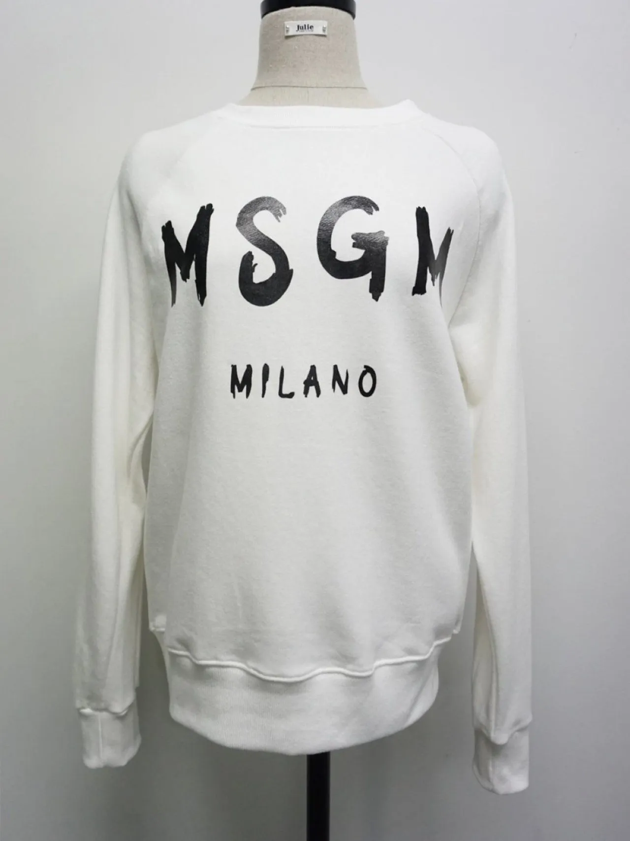 MSGM PRINTED COTTON SWEATSHIRT