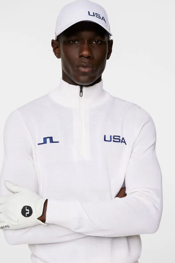 Nathaniel USA GOLF Half Zip Sweater