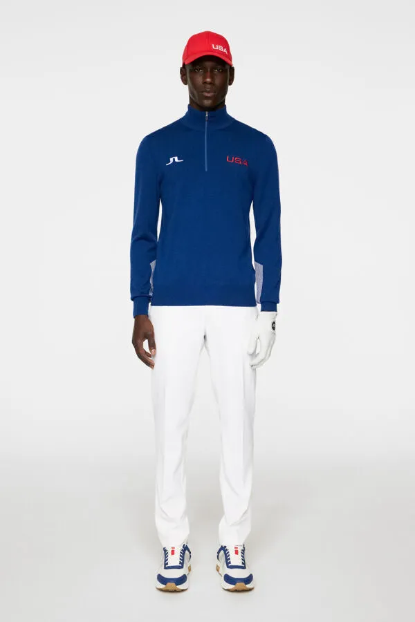 Nathaniel USA GOLF Half Zip Sweater