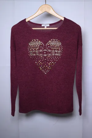 New Look Maroon Sweat Shirt