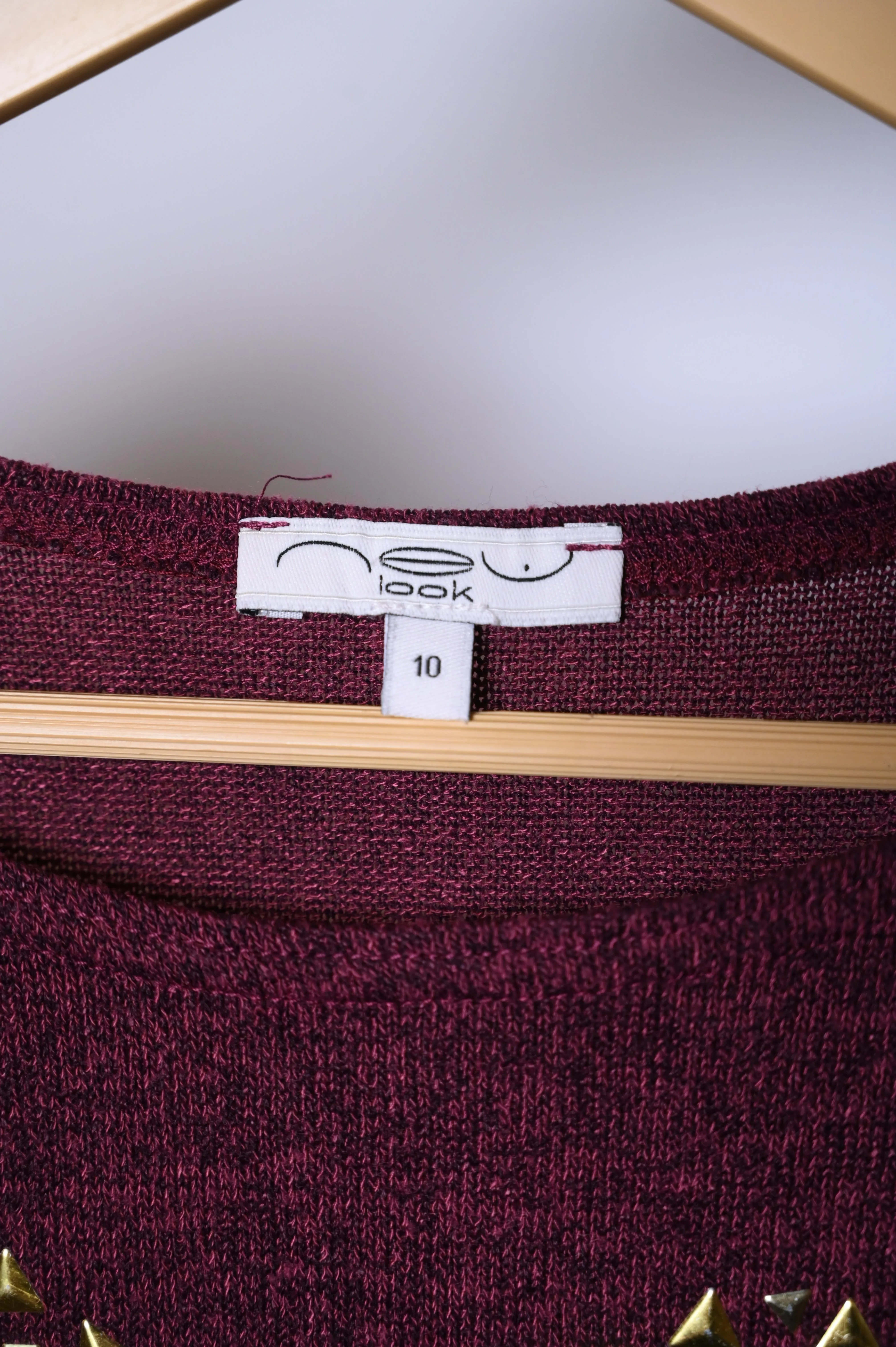 New Look Maroon Sweat Shirt