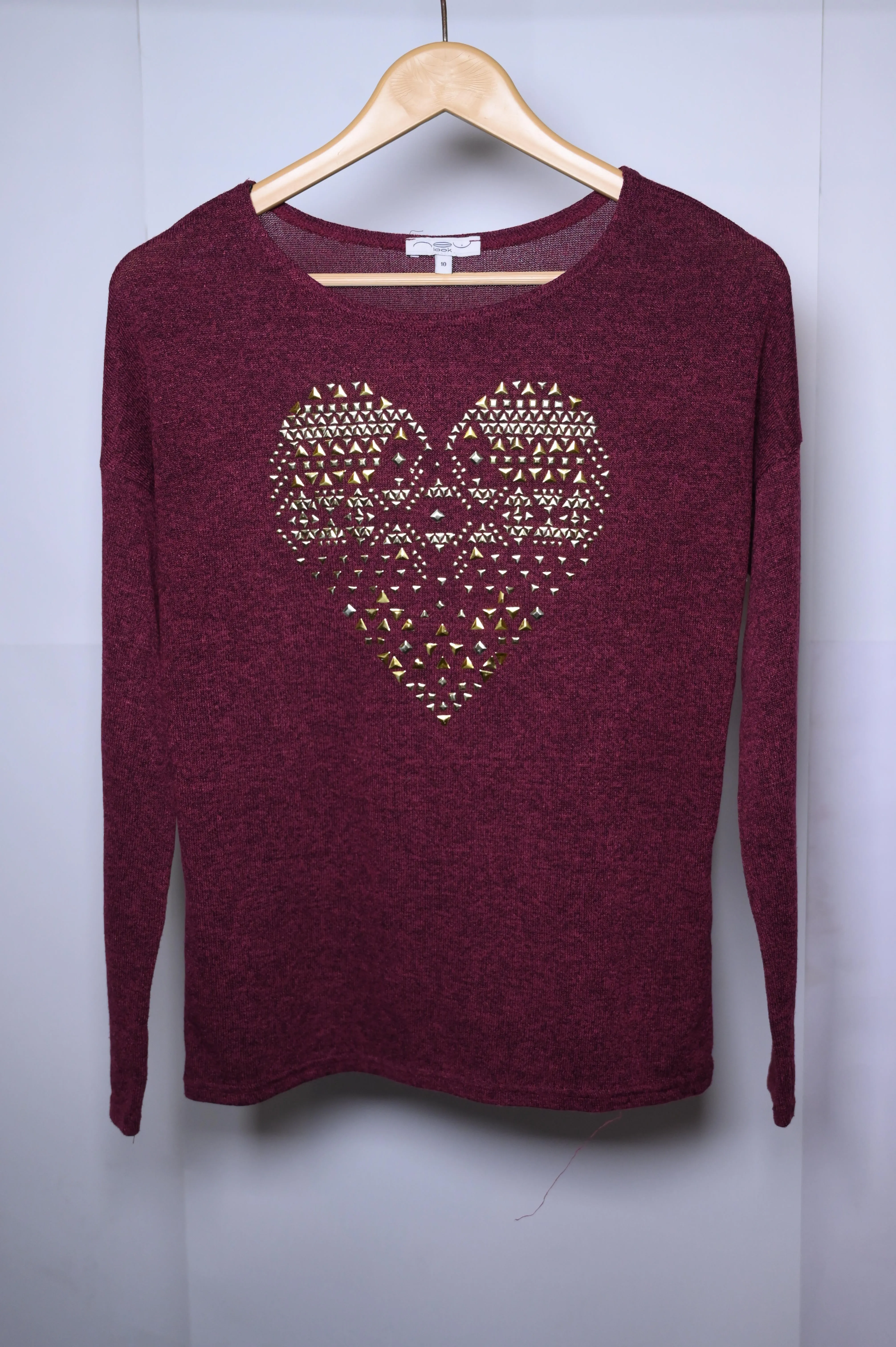 New Look Maroon Sweat Shirt