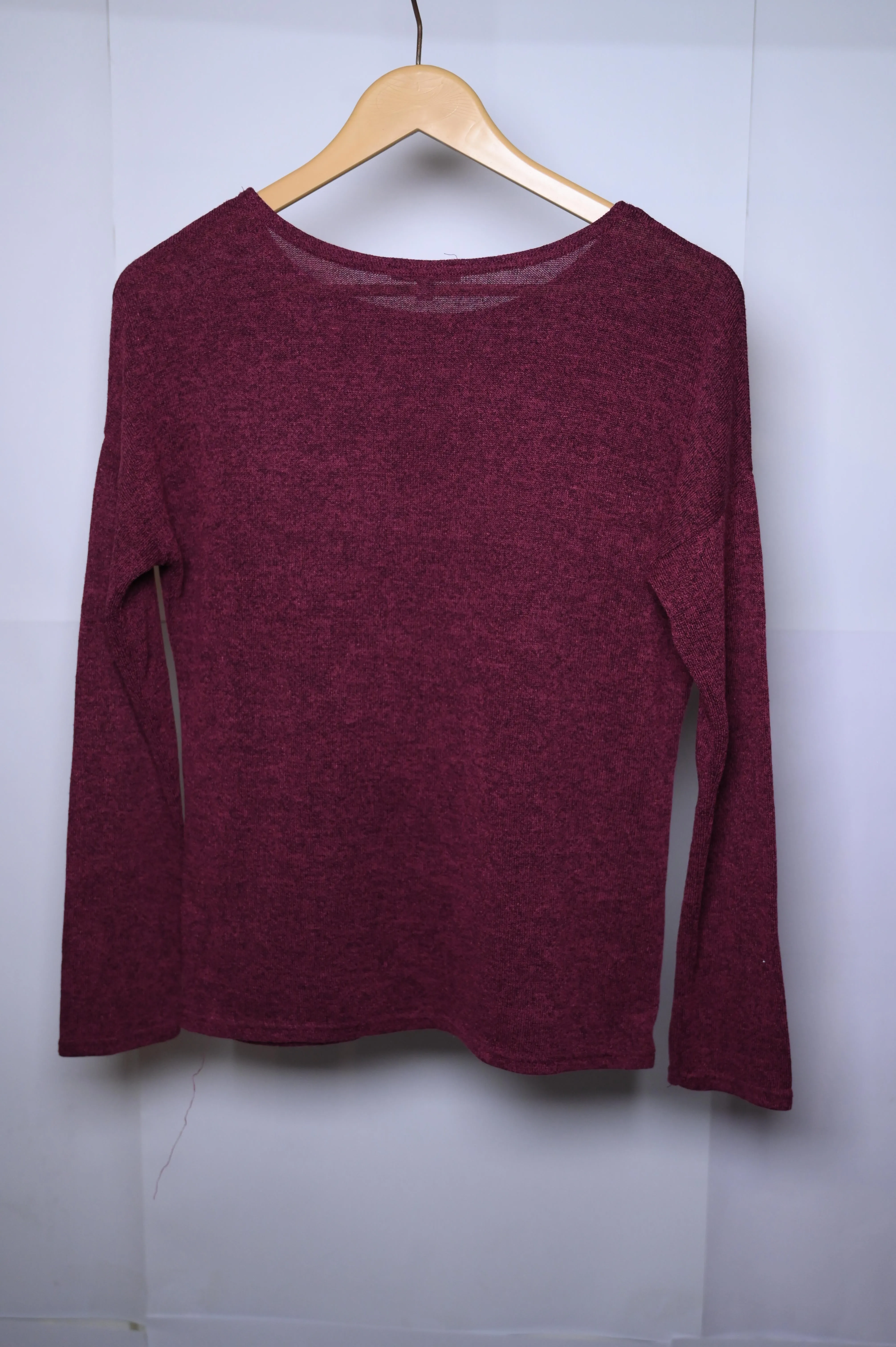 New Look Maroon Sweat Shirt