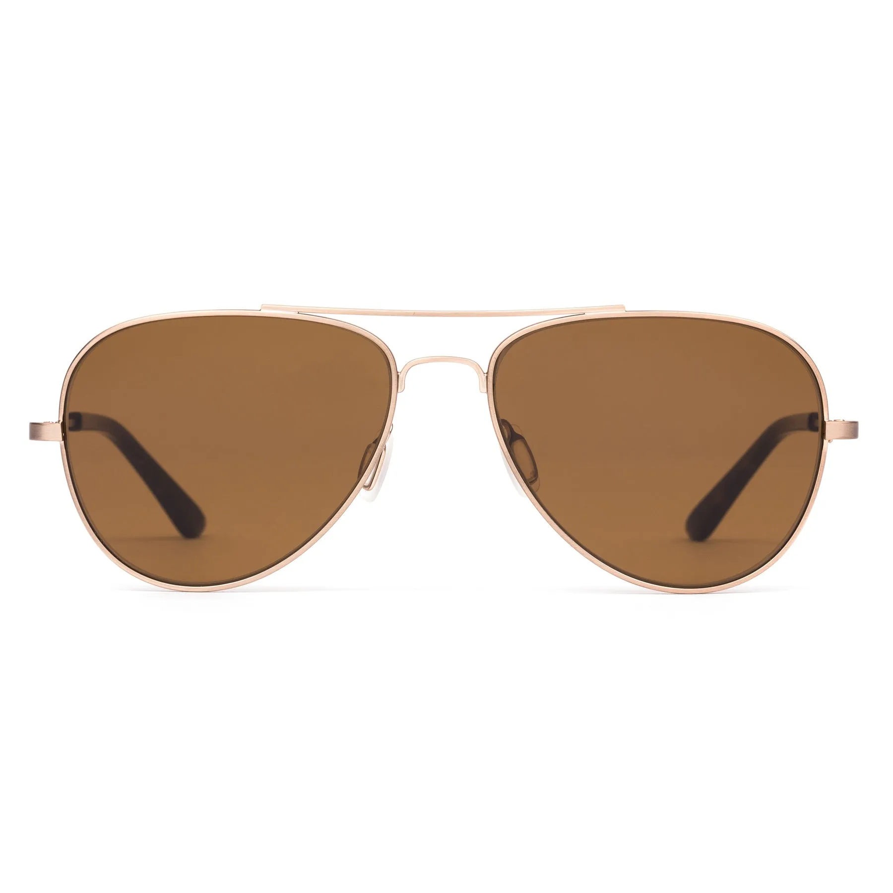 Otis Drift Sunglasses-Brushed Gold/Brown Polar